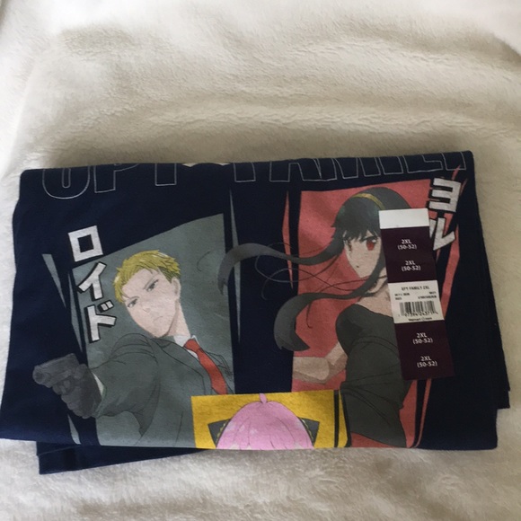 NWT Spy Family Navy Blue T-Shirt with Graphics 2XL (50/52) - Picture 4 of 4